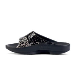 'OOFOS' Women's OOahh Slide Limited Edition - Black / Champagne Pop -Shoes Haven Sales 1103BKCHMPGNE shot4 1024x1024@2x