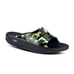 'OOFOS' Women's OOahh Slide Limited Edition - Jungle Camo -Shoes Haven Sales 1103BKJUNGCMO shot2 1024x1024@2x