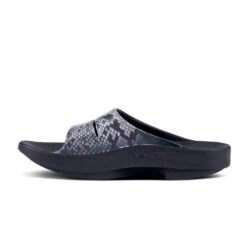 'OOFOS' Women's OOahh Slide Limited Edition - Black / Snake -Shoes Haven Sales 1103SNAKE shot4 1024x1024@2x