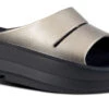 OOfos Women's OOmega OOahh Luxe Sandal - Latte -Shoes Haven Sales 1111BLKLATTE shot2