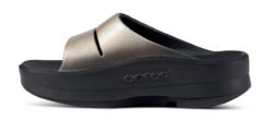 OOfos Women's OOmega OOahh Luxe Sandal - Latte -Shoes Haven Sales 1111BLKLATTE shot4