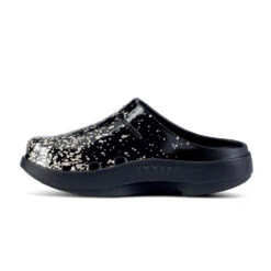'OOFOS' Women's OOcloog Clog Limited Edition - Black / Champagne Pop -Shoes Haven Sales 1203BKCHMPGNE shot4 1024x1024@2x