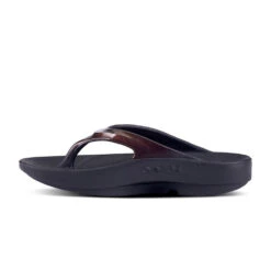 'OOFOS' Women's OOlala Luxe Thong - Cabernet -Shoes Haven Sales 1400CABERNET shot4 1024x1024@2x