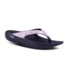 'OOFOS' Women OOlala Luxe Thong - Black / Pink Bandana -Shoes Haven Sales 1403BLKPNKBAN 2 1024x1024@2x