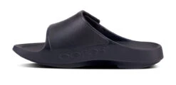 OOfos Women's OOahh Sport Flex Sandal - Matte Black -Shoes Haven Sales 1550BLKMATTE shot4