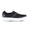 'OOFOS' Women's OOmg Fibre Low Slip On - White / Black -Shoes Haven Sales 5070WHTBLK 2 1024x1024@2x