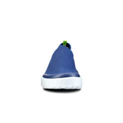 'OOFOS' Women's OOmg EeZee Low Shoe - White / Navy -Shoes Haven Sales 5072WHTNVY shot3 1024x1024@2x