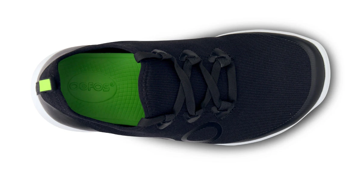 OOfos Women's OOmg Sport LS Low Shoe - White Black 11 OOfos Women's OOmg Sport LS Low Shoe - White Black - Image 9