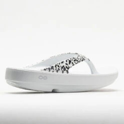 OOFOS OOlala Limited Women's White/Black Leopard -Shoes Haven Sales 570571 6