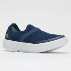 OOFOS OOmg Low Women's White/Navy -Shoes Haven Sales 631140 5