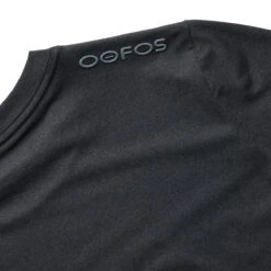 OOfos Women's COOl Down T Shirt - Dark Gray Heather -Shoes Haven Sales 8000DKGRYHEA Shot04