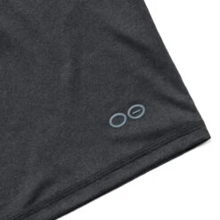 OOfos Men's COOl Down T Shirt - Dark Gray Heather -Shoes Haven Sales 9000DKGRYHEA Shot03