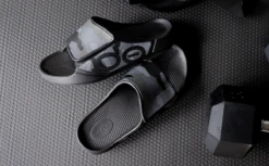 OOfos Men's OOahh Sport Flex Sandal - Black Camo -Shoes Haven Sales BlkCamo Flex2