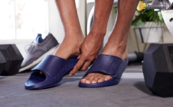 OOfos Men's OOahh Sport Flex Sandal - Navy -Shoes Haven Sales Men sSportFlex Navy1