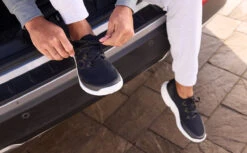 OOfos Men's OOmg Sport LS Low Shoe - White Black -Shoes Haven Sales Mens Blk2