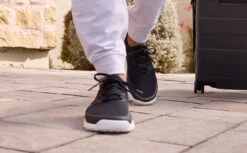 OOfos Men's OOmg Sport LS Low Shoe - White Black -Shoes Haven Sales Mens Blk3