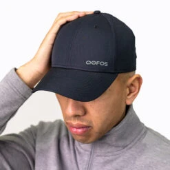OOfos COOl Down Cap Unisex - Black -Shoes Haven Sales Mens CoolDownHat Black