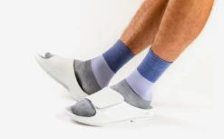 OOfos Men's OOahh Sport Flex Sandal - White -Shoes Haven Sales Mens WhiteSportFlex3