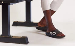 OOfos Women's OOahh Sport Slide Sandal - Black White -Shoes Haven Sales MicrosoftTeams image 125