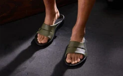 OOfos Men's OOahh Sport Slide Sandal - Tactical Green -Shoes Haven Sales MicrosoftTeams image 99