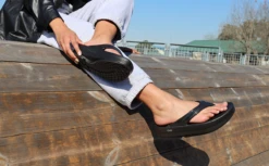 OOfos Women's OOmega OOlala Sandal - Black 14 OOfos Women's OOmega OOlala Sandal - Black -Shoes Haven Sales OOmega Black