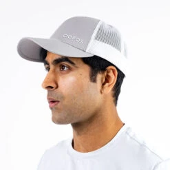 OOfos OOsnap Cap Unisex - White Gray -Shoes Haven Sales OOmyHat2