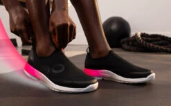 OOfos Women's OOmg Sport Low Shoe - Pink Fade -Shoes Haven Sales PinkFade1