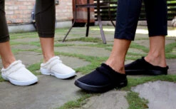 OOfos Women's OOcoozie Mule Shoe - Black -Shoes Haven Sales Womens OOcoozieMule black3